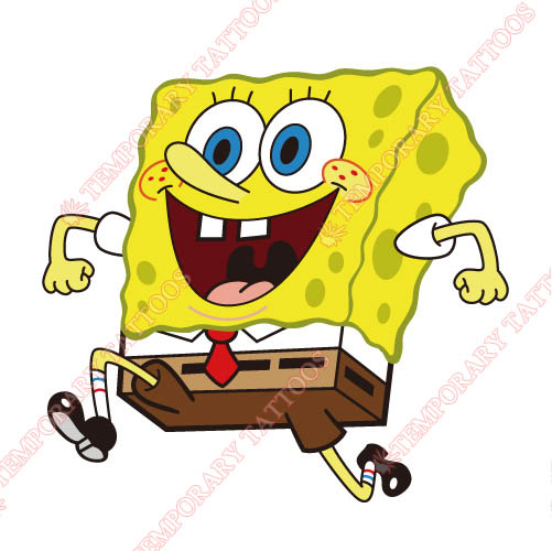 SpongeBob SquarePants Customize Temporary Tattoos Stickers NO.854